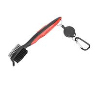 V GEBY Golf Club Brush Golf Club Cleaner con Clip de Bucle para Colgar en la Bolsa de Golf Golf Groove Cleaning Tool Golf Ball Cleaner Set(Rojo)