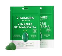 V Gummies - Gominolas de Vinagre de Manzana para Salud Digestiva - Apple Cider Vinegar Gummies - Sabor Natural a Manzana con Vitamina C y Pectina - 50 Unidades (Pack de 2)