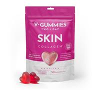 V Gummies Skin - Gominolas de Colágeno con Vitamina C - Gominolas Mujer para el Mantenimiento de la Piel - 200 mg de Colágeno por Dosis Diaria - Sabor Natural a Sandía - 50 Unidades