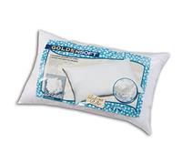 V.I.P. Very Important Pillow Cojín Goldensoft de fiberball Softylen, desenfundable con cómoda Cremallera, 50 x 80 cm, Funda de Raso de algodón, Color Blanco.