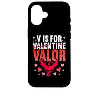 V Is For Valor Shirt Valentines Shirt For Boys Girl Carcasa para iPhone 16