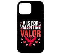 V Is For Valor Shirt Valentines Shirt For Boys Girl Carcasa para iPhone 16 Pro MAX