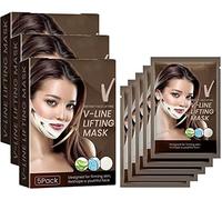 V Line Lifting Mask Double Chin Reducer V Line Mask Chin Lifting Mask Double V Shape Chin Reducer Face Lifting Mask for Lifting and Firming Face (15pcs)