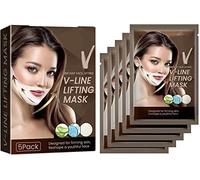 V Line Lifting Mask Double Chin Reducer V Line Mask Chin Lifting Mask Double V Shape Chin Reducer Face Lifting Mask for Lifting and Firming Face (5pcs)