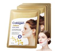 V Line Máscara Reductor De Barbilla Doble Facial Mascarilla Reafirmante, Mascarilla facial con forma de V, 5 unidades, reafirmante para contorno y humedad
