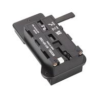 V-Lock - Adaptador de placa de batería para cámara F550 F750 F970 para equipo de filmación y monitores, batería falsa, montaje en V a convertidor F con protecciones inversas
