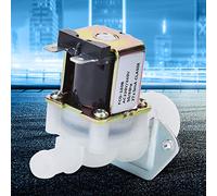 V¨¢lvula solenoide el¨¦ctrica 3/4 pulgadas, v¨¢lvula purificadora de agua 1 v¨ªa con conexi¨®n r¨¢pida de pl¨¢ para entrada de agua, compatible con sistemas de ¨®smosis inversa y