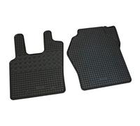 V-MAXZONE PARTS Alfombrillas de goma negra para coche VD708 para todo tipo de clima, inodoras, juego de 2 piezas, compatible con Scania R-Serie 2004 2005 2006 2007 2008