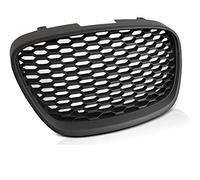 V-MAXZONE PARTS Parrilla delantera compatible con Seat Leon 2009 2010 2011 2012 2013 RS-239 Front Central Sport Grill Sport Honey Design Negro
