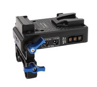 V Monte Adaptador de Placa de Batería con 7 Salidas para la Cámara DSLR y Divisor de la Fuente de Alimentación de Bloqueo V
