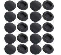 V-MOTA 10 pares de almohadillas de espuma de repuesto de 60 mm para Logitech H330, H340, Sony MDR-G45LP, Jensen JHH110/FreeTalk 5091, Aiwa HP-CN5/Labtec Axis 502, color negro