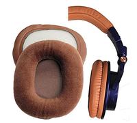 V-MOTA Almohadillas compatibles con auriculares Audio-Technica ATH M50X, M50XBT, M50, M40X, M30, M20, Reparación de cojines de repuesto (orejeras, 1 par de franeleta marrón)