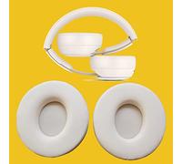 V-MOTA Almohadillas compatibles con auriculares inalámbricos Beats Solo Pro con cancelación de ruido en la oreja, piezas de reparación de cojines de repuesto (1 par) (blanco)