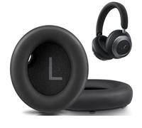 V-MOTA Almohadillas de espuma compatibles con Soundcore Space One Pro, FlexiCurve, plegables, S1, almohadillas de repuesto (1 par) (negro azabache)