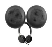 V-MOTA Almohadillas de repuesto compatibles con auriculares estéreo Yealink BH72 BH76, almohadillas de diseño ergonómico de larga duración, cómodas de llevar (negro)