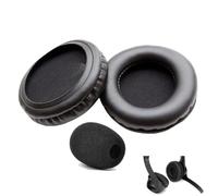 V-MOTA Almohadillas de repuesto con micrófono para auriculares Logitech Zone 300, Zone 301, Zone 305 Wireless y H390, color negro, 1 juego
