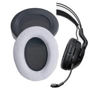V-MOTA Almohadillas de repuesto para auriculares Roccat ELO X, ELO 7.1 Air, ELO 7.1 USB, Khan Pro, Khan Aimo 7.1 (gris franela, grosor 25 mm)