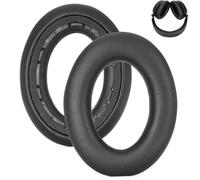 V-MOTA Almohadillas de repuesto para auriculares Sennheiser Accentum Plus, orejeras con clips integrados, piel de proteína, color negro
