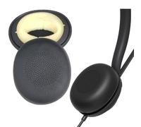 V-MOTA Almohadillas de repuesto para auriculares Yealink UH48 UH46 UH44 UH42 UH35 UH37 UC/USB, almohadillas de espuma viscoelástica, 1 par, color negro