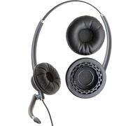 V-MOTA - almohadillas para orejas de repuesto compatibles con Plantronics Poly HP EncorePro 715 725 HW715 HW725, almohadillas para orejas de oreja negras, 2 piezas
