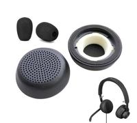 V-MOTA - almohadillas para orejas de repuesto con micrófono para auriculares Logitech Zone con cable y Zone 750, color negro, 1 par