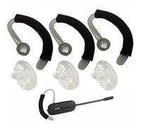 V-MOTA Auriculares (almohadillas de silicona + ganchos para orejas + repuesto de espuma) compatibles con Poly Plantronics Savi CS540 W440 W740 W745 WH500 EarLoops EarHook Ear Bud (3 juegos grandes)