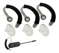 V-MOTA Auriculares (almohadillas de silicona + ganchos para orejas + repuesto de espuma) compatibles con Poly Plantronics Savi CS540 W440 W740 W745 WH500 EarLoops EarHook Ear Bud (mediano juego de 3)