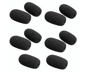 V-MOTA Auriculares universales de espuma para micrófono compatibles con Blue Parrot B250, B350, B450, B550, C400 Plantronics, Jabra, Lapel, Lavaliers, Telex, Movo, VXI- Lux, Pasaporte (10 piezas)