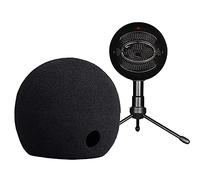 V-MOTA Funda de espuma para parabrisas de micrófono, compatible con micrófono iCE, calidad de audio, color negro