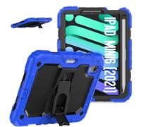 V-MOTA - Funda de protección plana compatible con iPad mini 6th/7th 8.3 pulgadas, Mini 6 (2021) y Mini 7 (A17 Pro) 2024; carcasa híbrida con ranura para bolígrafo, a prueba de golpes, correa de hombro