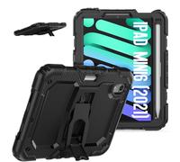 V-MOTA - Funda de protección plana compatible con iPad mini 6th/7th 8.3 pulgadas, Mini 6 (2021) y Mini 7 (A17 Pro) 2024; carcasa híbrida con ranura para bolígrafo, a prueba de golpes, correa de hombro
