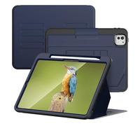 V-MOTA Funda protectora plana compatible con iPad Pro M4 2024 de 11 pulgadas, tablet A2836, diseño de piel sintética, ultra delgada, ajuste automático, función de encendido y apagado automático, con