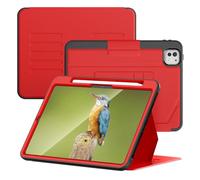 V-MOTA Funda protectora plana compatible con iPad Pro M4 2024 de 11 pulgadas, tablet A2836, diseño de piel sintética, ultra delgada, ajuste automático, función de encendido y apagado automático, con