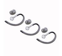 V-MOTA Ganchos de repuesto para orejas y puntas de silicona para auriculares de oficina Poly Plantronics Savi X400 8240 8245 8445 S8240 S8245 S8445, negro transparente (juego de 3)