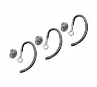 V-MOTA Ganchos de repuesto para orejas y puntas de silicona para auriculares de oficina Poly Plantronics Savi X400 8240 8245 8445 S8240 S8245 S8445, negro transparente (juego de 3)