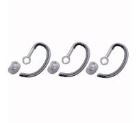 V-MOTA Ganchos de repuesto para orejas y puntas de silicona para auriculares de oficina Poly Plantronics Savi X400 8240 8245 8445 S8240 S8245 S8445, negro transparente (juego de 3 unidades)