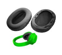 V-MOTA Opus - Almohadillas compatibles con auriculares Razer Opus/Opus X THX ANC, piezas de reparación de almohadillas de repuesto (1 par) (cuero negro)