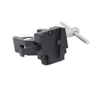 V Mount Battery Adapter with Clamp | Sturdy Aluminum Alloy for Lightweight Stand/Tripod/Metal Tube | Quick Release Plate & Secure Grip Pad | Adjustable Jaw 8mm - 42mm