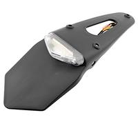 V parts - 11740 : portamatrículas universal enduro transp. 6+3 leds