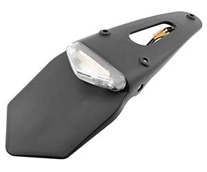 V parts - 11740 : portamatrículas universal enduro transp. 6+3 leds