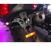 V PARTS Soporte de placa negro Yamaha T-Max 530, negro