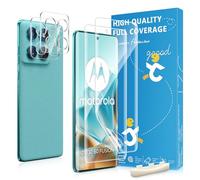 V-PORYADKU Protector de Pantalla para Motorola Edge 60 Fusion 5G, Película de Protector 2 Piezas con 2 x Protector de Lente de Cámara, Autorreparación, Compatible Huellas Dactilares ID, HD Clara