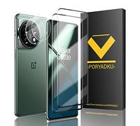 V-PORYADKU Protector de Pantalla para OnePlus 11 5G, Película de Vidrio Templado 2 Piezas+ Protector de Lente de Cámara 2 Piezas, 9H Dureza, Antihuellas, HD Clara, Sin Burbujas, Anti-Scratch
