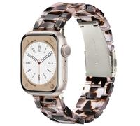 V.R.HOPE Moderna pulsera de resina compatible con Apple Watch 38 mm, 40 mm, 41 mm, 42 mm, 44 mm, 45 mm, 46 mm, 49 mm, para mujer, elegante y ligera, correa Leo para iWatch SE Ultra Series 11 10 9 8 7