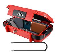 V·RESOURCING Caja de seguridad portátil con código de 4 dígitos, cuerda de alambre extraíble segura para llaves, impermeable, a prueba de golpes, para el hogar, oficina, hotel, viajes, deportes