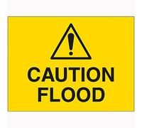 V Safety 7A126BR-RY VSafety Caution - Señal de inundación (600 x 450 mm, plástico rígido)