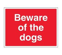 V Safety Beware Of The Dogs - Señal de seguridad compuesta de aluminio (400 x 300 mm, 3 mm)