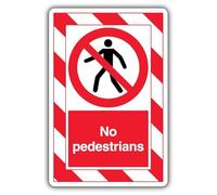V Safety No Peatones - ExtraViz 250 x 350 mm - Adhesivo decorativo para ventana