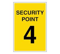V Safety Point 4 - Vinilo autoadhesivo (200 x 300 mm)
