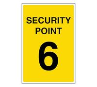 V Safety Point 6 - Vinilo autoadhesivo (200 x 300 mm)